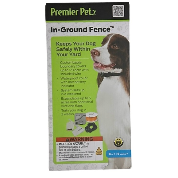 Premier Pet GIG00-16349 In Ground Fence For Dog's 8LB+ 6 Months + NEW SEALED BOX - Picture 2 of 11